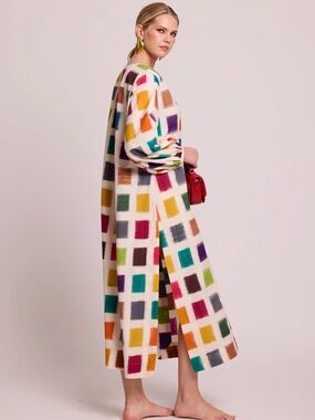 Kleed Nagar Squares Kaftan Dress